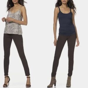 NWT Rag & Bone Nina Brown High Rise Loopback brown Pull On Size XXS